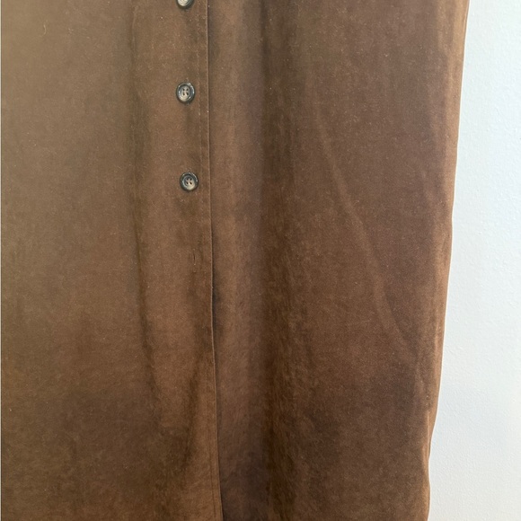 Coffee Brown Button Down Dress - Picture 4 of 6